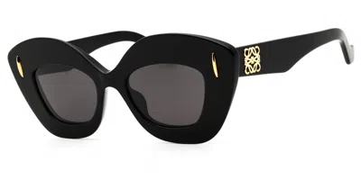 Loewe Lw40127i 01a Women's Sunglasses  Size 48 In Black