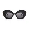 Loewe Womens Black G736sunx02 Retro-screen Acetate Sunglasses In Nero
