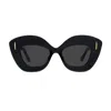 Loewe Womens Black G736sunx02 Retro-screen Acetate Sunglasses