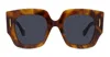 Loewe Anagram Acetate Square Sunglasses In Havana