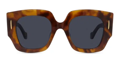 Loewe Lw40129u - Blonde Havana Sunglasses In Brown