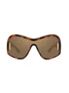 Loewe Anagram Mirrored Acetate Shield Sunglasses
