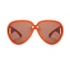 Loewe Pilot Mask - Shiny Orange Sunglasses In Arancione