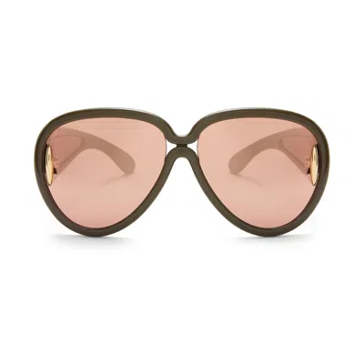 Loewe Lw40132i Paulas Ibiza 96c Verde Sunglasses In Black