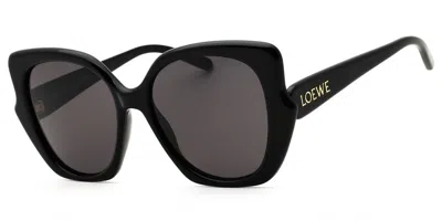 Loewe Lw40133i 01a Women's Sunglasses  Size 55 In Black