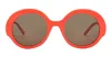 Loewe Thin 52mm Round Sunglasses In Orange