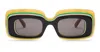 Loewe Rectangular Sun Glasses Multicolor In Multi
