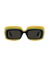 Loewe Multicolor Curved Logo Acetate Rectangle Sunglasses