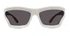 Loewe Chunky Anagram Lw 40036i 021a Cat Eye Sunglasses In White