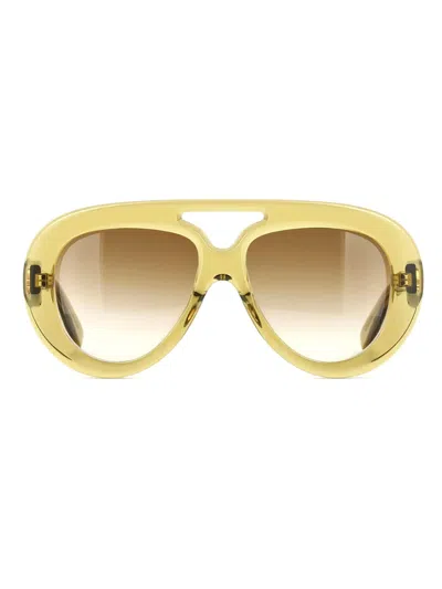 Loewe Lw40144u Sunglasses In Yellow