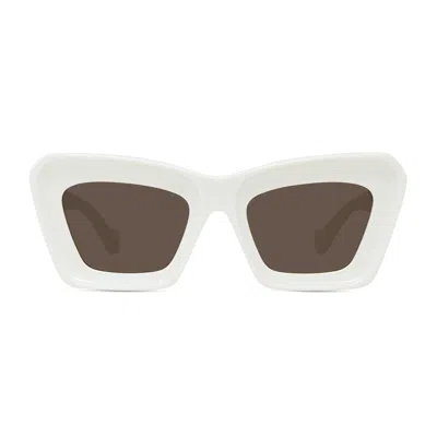 Loewe Lw40145i Anagram 25e White Sunglasses