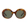 Loewe Anagram Round Acetate Sunglasses In Marrone