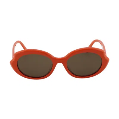 Loewe Lw40147f42e Square Full Rim Sunglasses In Brown