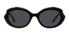 Loewe Mini Oval Slim Sunglasses For Woman In Black