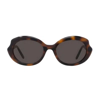 Loewe Lw40147i Slim 52e Havana Lucido Sunglasses In Brown