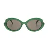Loewe Lw40147i Slim 96e Verde Lucido Lucido Sunglasses In Verde