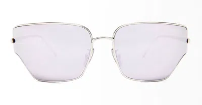 Loewe Metal Arch Sunglasses In Silver