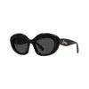 Loewe Curvy 51mm Cat Sunglasses In Black