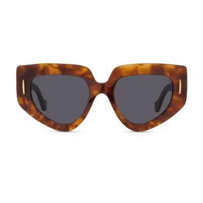 Loewe Lw40155u Anagram 53v Havana Sunglasses