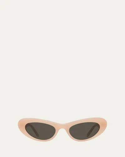 Loewe Lw40156uw Oval Sunglasses In Pink
