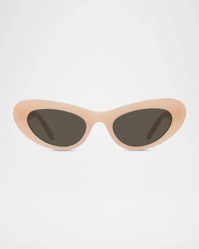 LOEWE LW40156UW OVAL SUNGLASSES