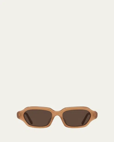 Loewe Lw40157u Rectangle Acetate Sunglasses In Multicolor