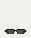 Loewe Lw40157u Rectangle Acetate Sunglasses In Sblk/smk