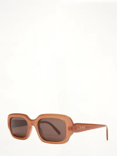 Loewe Lw40158f Acetate Sunglasses In Red