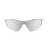 Loewe Lw40165u Signature 16c Argento Sunglasses In White