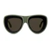 Loewe Lw40170u Signature 96e Verde Sunglasses In Green