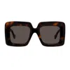 Loewe Lw40176u Anagram 52e Havana Sunglasses In Brown