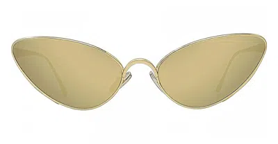 Loewe Lw40179u - Gold / Green Lens Sunglasses