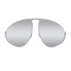 Loewe Lw40180u Signature 16c Argento Sunglasses In Metallic