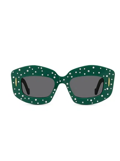 Loewe Lw4114is Sunglasses In Green