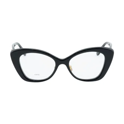 Loewe Lw50067f001 Cat-eye Full Rim Eyeglasses In Black
