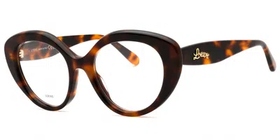 Loewe Lw50088i 052 Women's Glasses  Size 52 - Free Lenses - Blue Light Block Available In Brown
