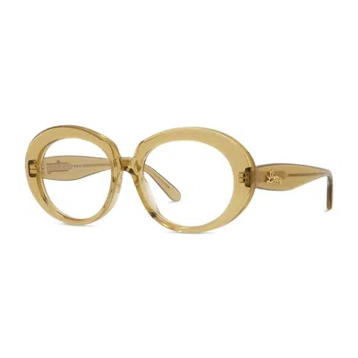 Loewe Lw50089i096 Oval Full Rim Acetate Eyeglasses In Green