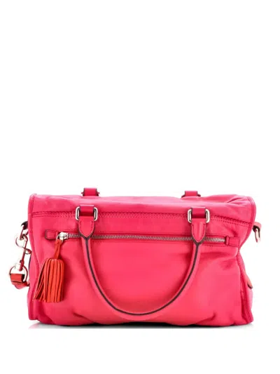 Pre-owned Loewe Madrid Shoulder Bag Leather Medium Tote Bag In Pink