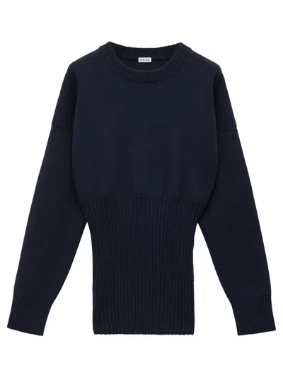 LOEWE RIBBED WOOL LONG SWEATER