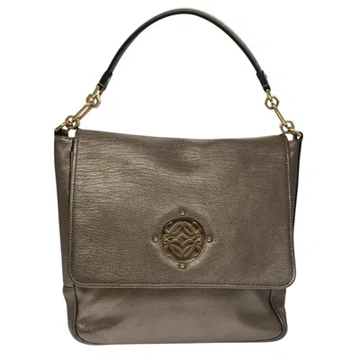 Pre-owned Loewe Maia Gold Leather Shoulder Bag ()