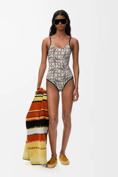 Loewe Swimsuit In Technical Jersey Size:l For Woman In Neutral