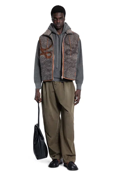 Loewe Man Beige Vests
