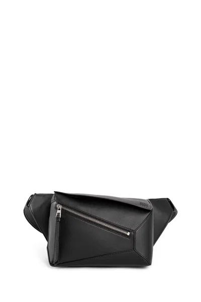 Loewe Small Puzzle Belt Bag In Black