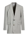 Loewe Single-breasted Tailored Jacket Jackets Grey In Gray