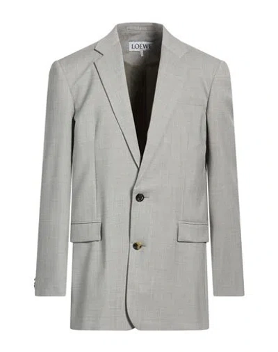 LOEWE LOEWE MAN BLAZER LIGHT GREY SIZE 34 WOOL