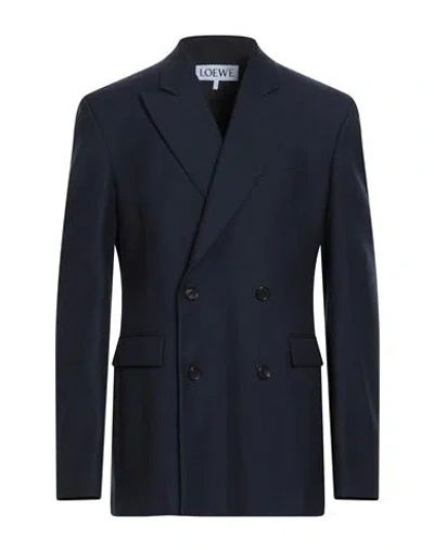 Loewe Man Blazer Navy Size 36 Wool