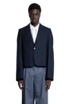 Loewe Cropped Blazer In Blue