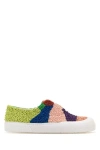 Loewe Slip On Terra Vulca In Tessuto Decorato Uomo In Multicolor