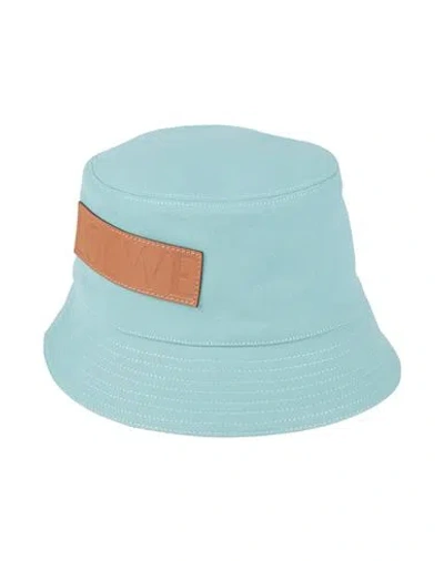 Loewe Man Hat Light Green Size 7 ¼ Cotton In Blue