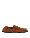 Loewe Mocassini Flex In Pelle Scamosciata Cammello Uomo In Brown